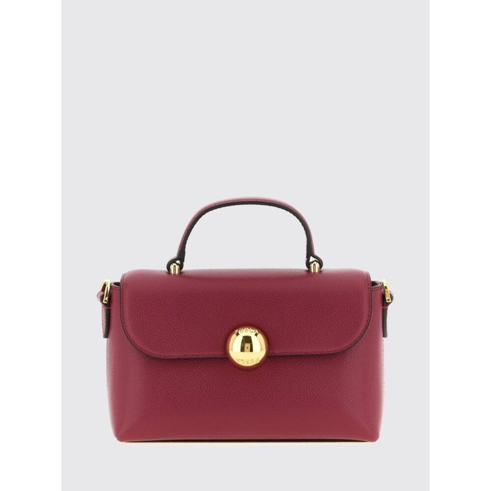 Furla Women Furla Moonlight Small Grained Leather Handbag With Shoulder Strap